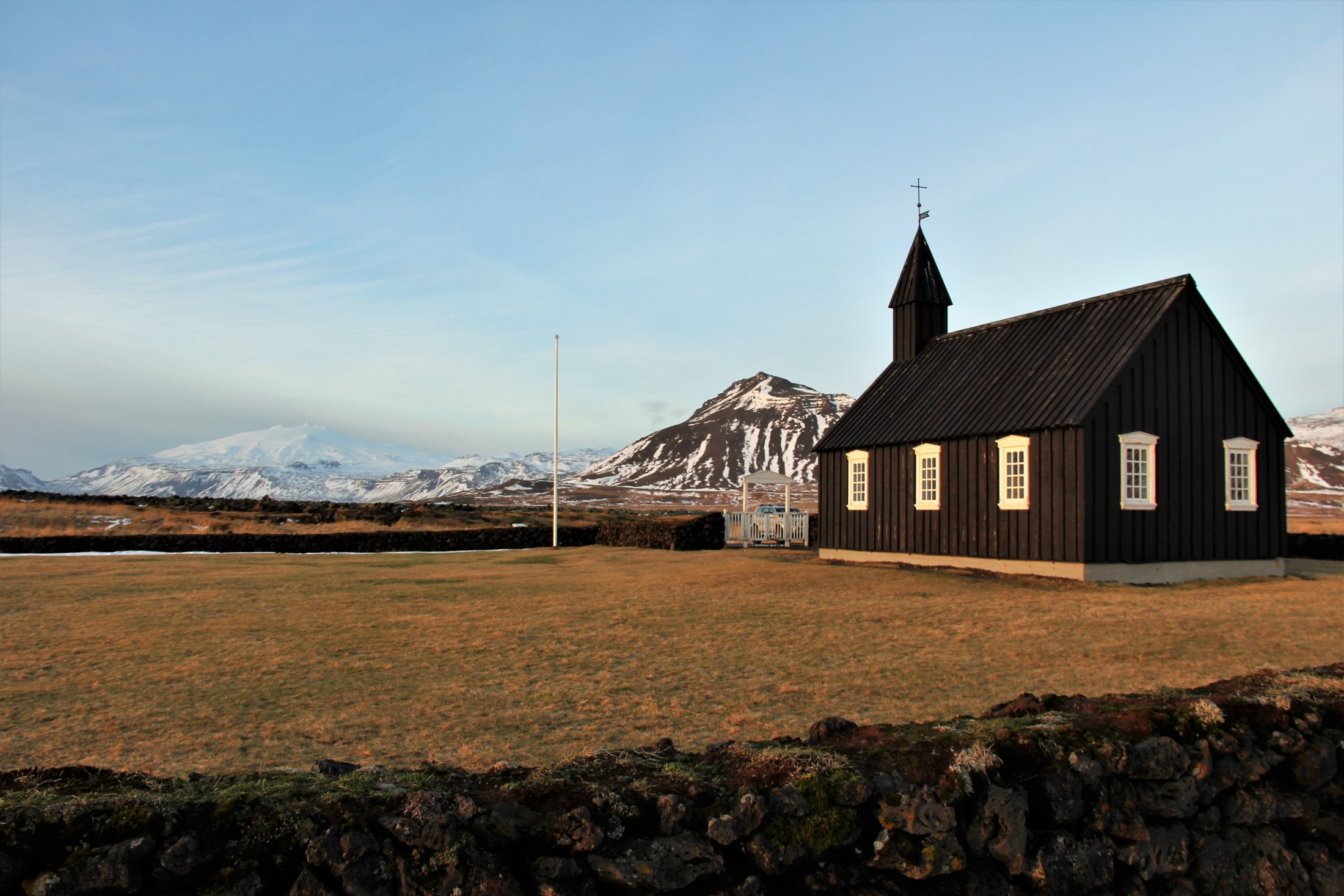 Snæfellsjökull from Búðir Church
