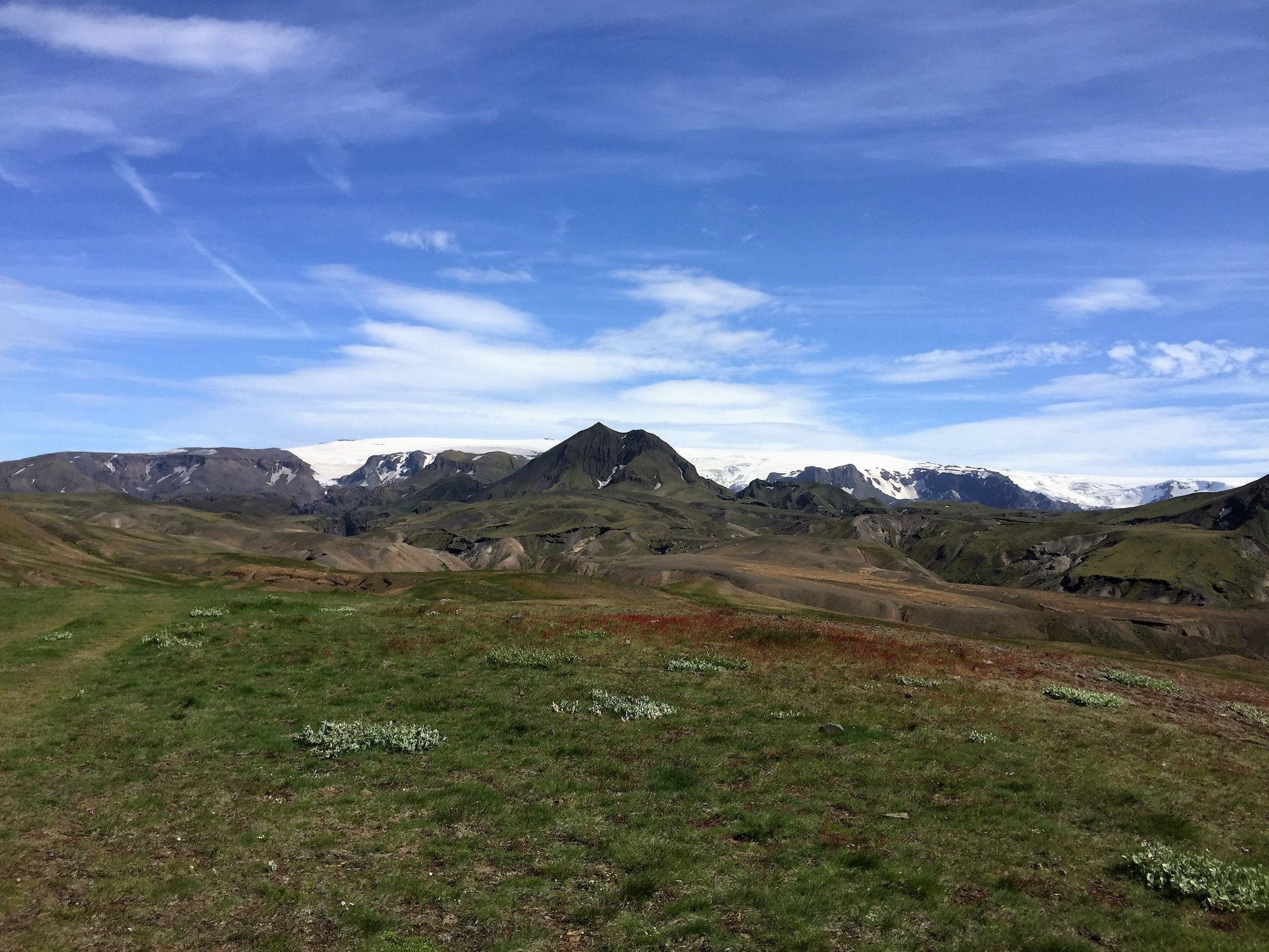 Þórsmörk and glacier view