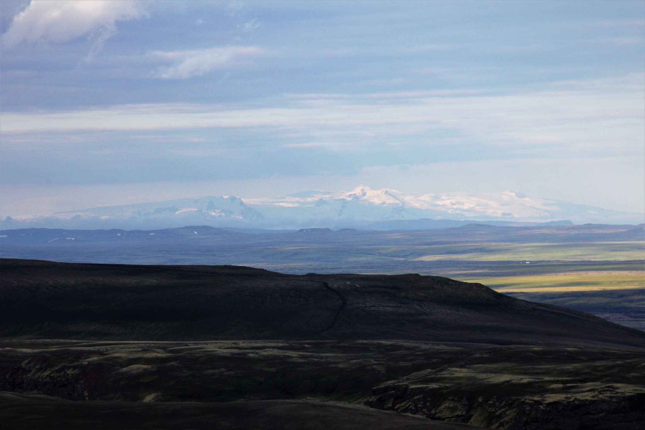 Highland view overlooking Vatnajökull Glacier