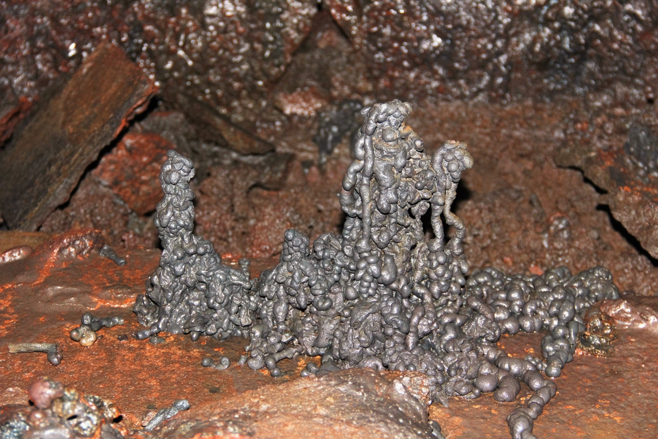 Stalagmites in Lavea cave