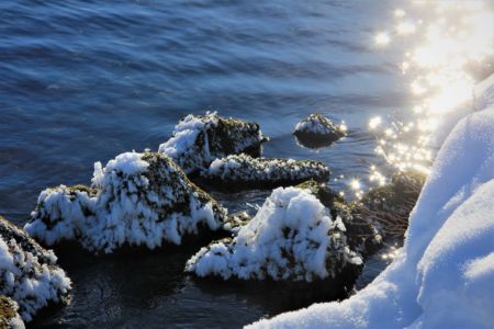 Snow twingling in the sun