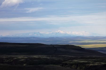 Highland view overlooking Vatnajökull Glacier